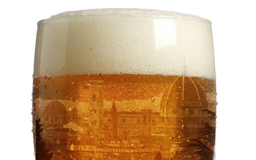 Firenze dentro un bicchiere di birra