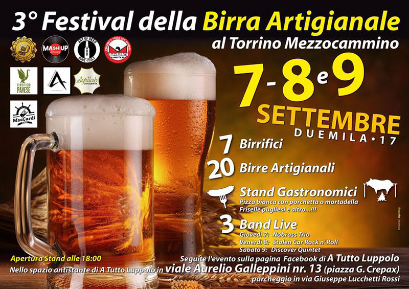 Festival della Birra Artigianale al Torrino-Mezzocammino 2017