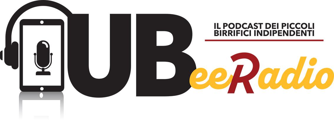 Logo di UBeeRadio il podcast di Unionbirrai dove si dà voce ai piccoli birrifici indipendenti.