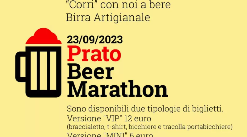 Locandina della sesta Prato Beer Marathon 2023