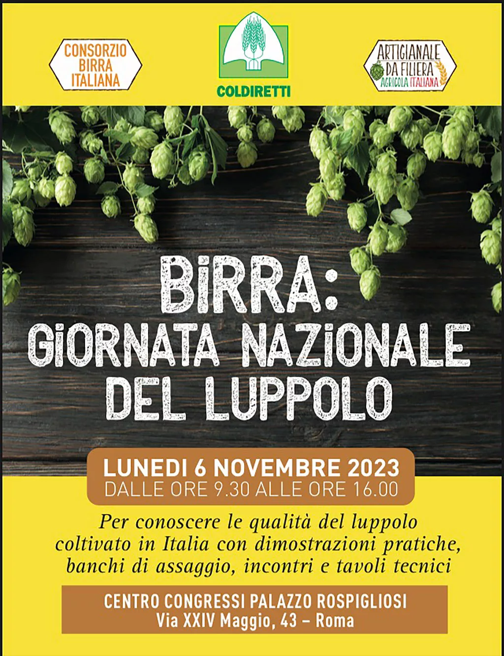 Giornata del luppolo italiano 2023 - locandina