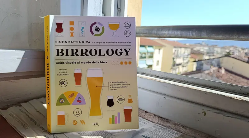 Copertina di Birrology di Simonmattia Riva, con grafica di Chiara Collinassi.